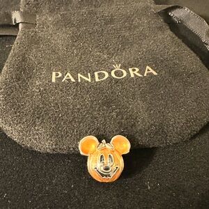 Authentic Pandora Mickey Mouse Pumpkin charm, new in box